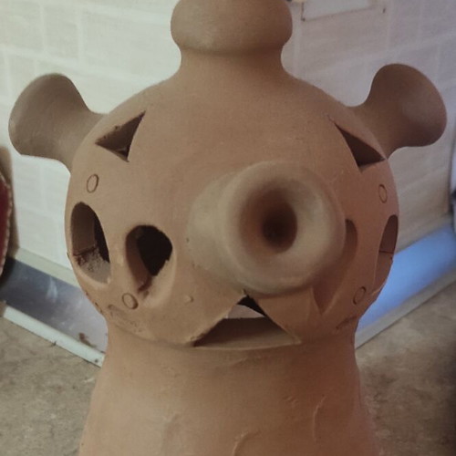 Ceramic flask from Sifnos like new