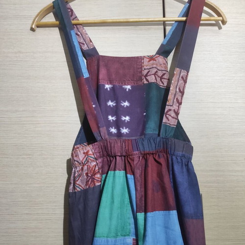 Boho Hippie Jumpsuit with Patchwork Pattern Romwe like new, colorful