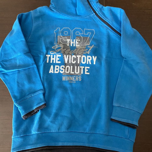 Trax blue sweatshirt for 8-year-old kids, size 128 cm