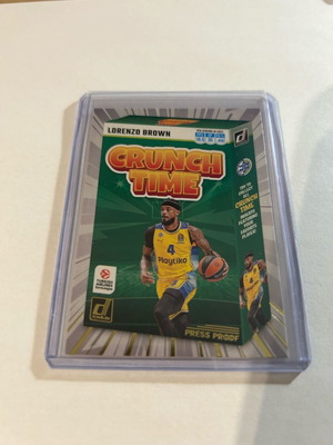 Κάρτα Lorenzo Brown Maccabi Crunch Time Press Proof Gold καινούργιο