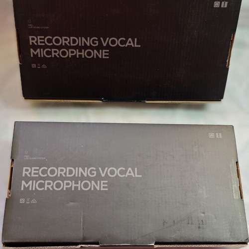 UHF Wireless Microphones with Receiver, 2 Pieces, New, Rechargeable