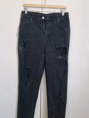 BDG black jeans with rips size 31 used