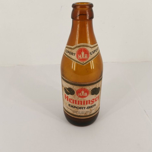 Henninger glass beer bottle used