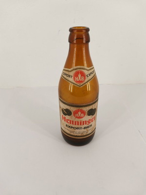 Henninger glass beer bottle used