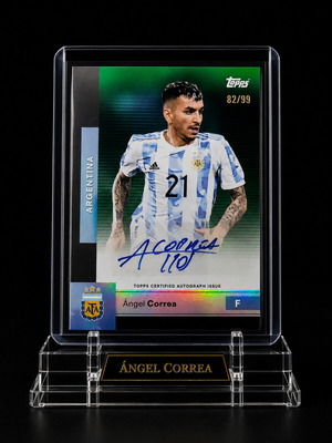 Angel Correa 2026 Topps Argentina Team Set Auto Green Numbered 82/99