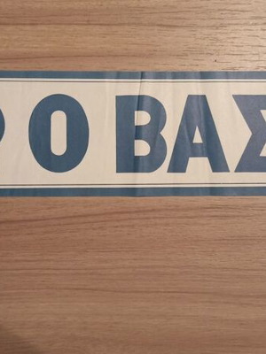 Paper sign Zito o Vasilefs like new condition