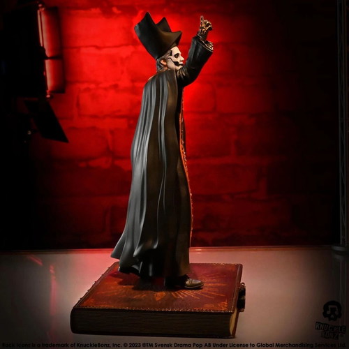 Ghost Papa Emeritus IV Black Robes Rock Iconz Statue KnuckleBonz new