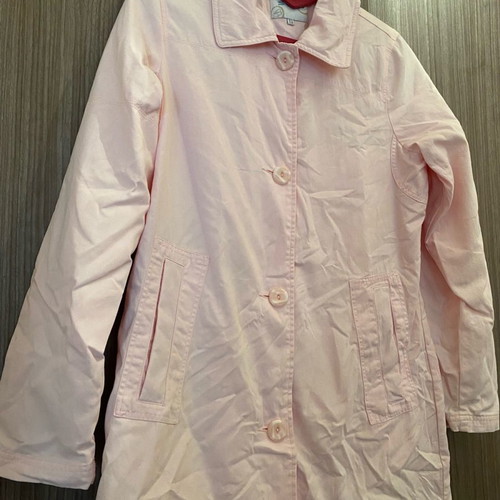 Women's pink pastel trench coat small used