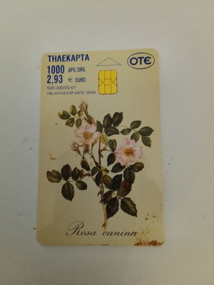Τηλεκάρτα ΟΤΕ συλλεκτική 2001 Μουσείο Φυσικής Ιστορίας μεταχειρισμένη