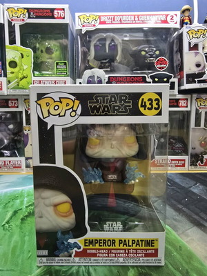 Funko Pop Star Wars #433 Emperor Palpatine used, box with damage