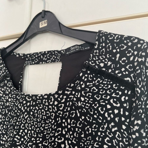 Mini animal print dress used, size Small