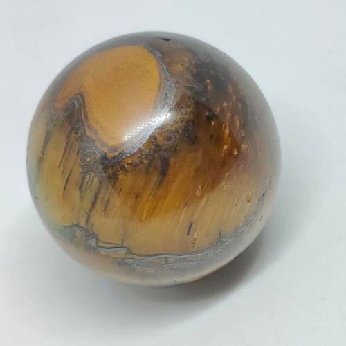 Tiger's Eye Semi-Precious Stone Sphere 2.2cm like new