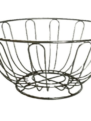 Vintage Wire Fruit Bowl Like New, Metal Mid-Century Design