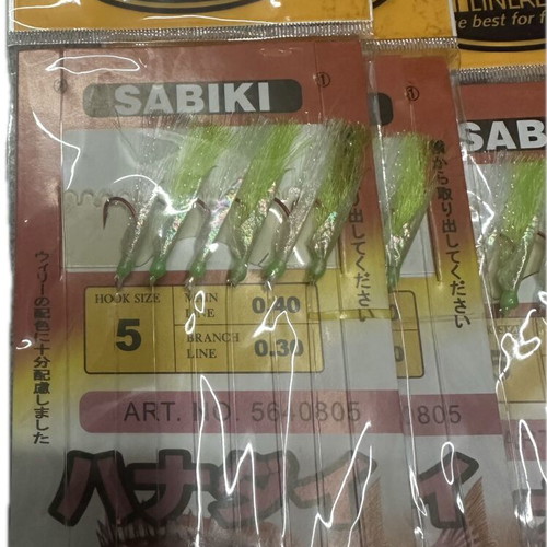 Sabiki Tsapari set of 5 new, hook No 5, main line 0.40