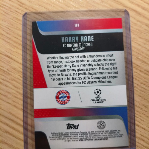 Harry Kane 2026 Topps UCC Carnival sticker new
