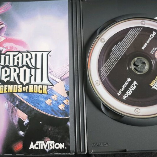 Guitar Hero III Legends of Rock PC game used with DVD and booklet