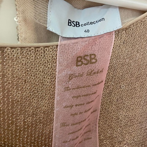 BSB Gold sequin dress like new, size 40