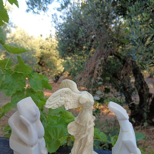 Premium Greek set of 3 marble sculptures like new