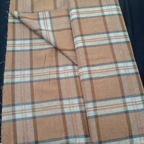 Vintage stock fabrics new, checkered and plain, heavy weave