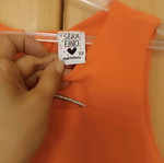 Children's dress new orange for 10 years old