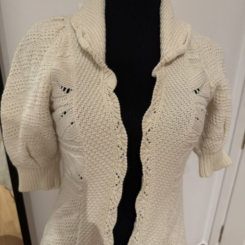 Juicy Couture vintage knitted cardigan size S, like new, cream