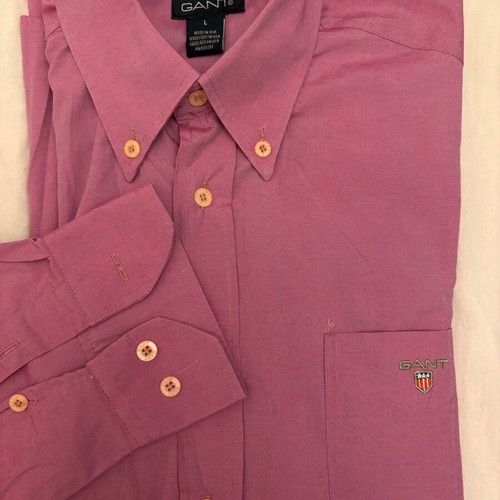 Gant Men's Oxford Shirt, 100% Premium Cotton, Muted Berry Dusty Plum