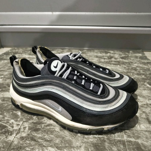 Nike Air Max 97 athletic shoes used, size 42, black and white