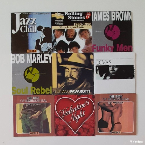 CDs with foreign songs Jazz, Soul, Rock, love songs, opera new, pack of 9