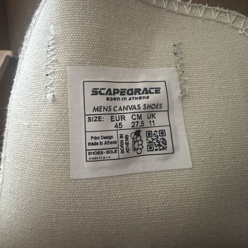 Scapegrace Casual Shoes New, Size 45, Black