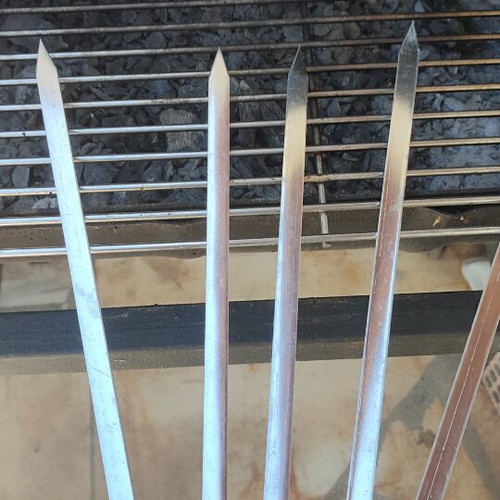 Inox Skewers for Kebab like new, pack of 22