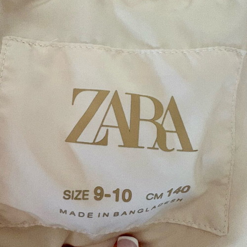 Zara kids' jacket cream like new, size 140 cm