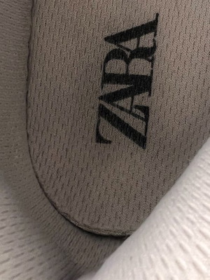 Zara white athletic shoes like new size 38
