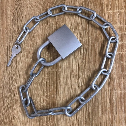 Lock Choker Necklace gothic alternative unisex with key accessory, new