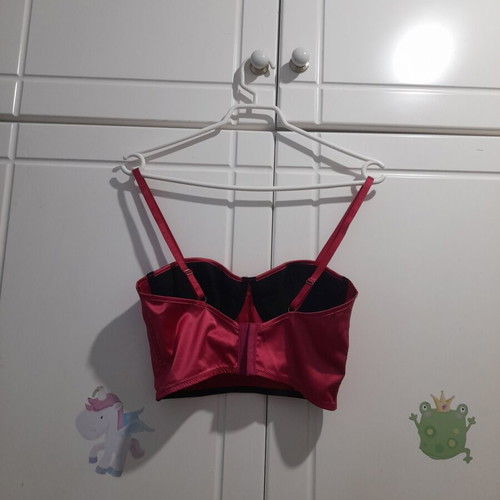 Shein pink crop top new, size S