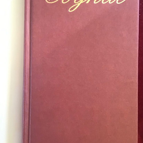Cognac hardcover book like new, English