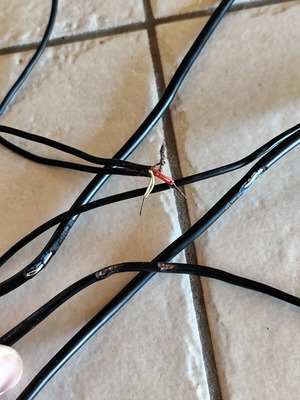 Logitech Speaker S-0264B used with cable wear