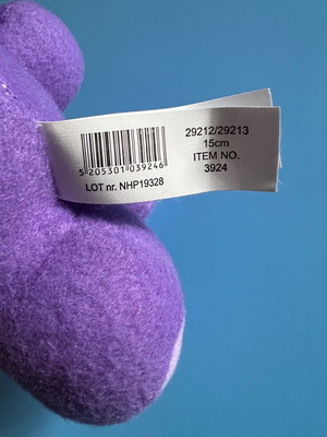 Plush monkey toy used