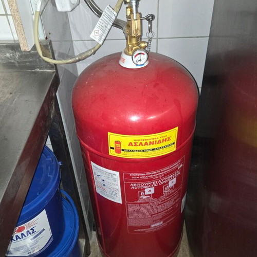 Fire extinguisher F-CLASS SOLUTION 23 lt like new, complete system