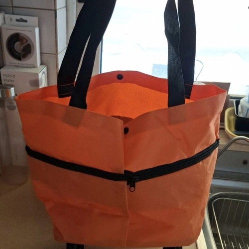 Transport bag with wheels, new, expandable with zipper