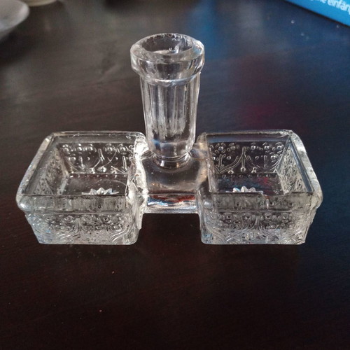 Antique salt and pepper set unused