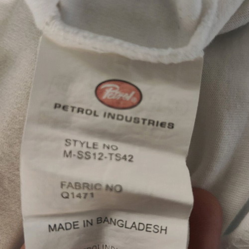 Petrol Industries short-sleeve T-shirt new, size XL, white
