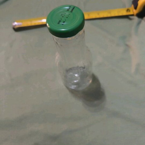 Glass decorative bottle like new for painting or storing drink or holy water