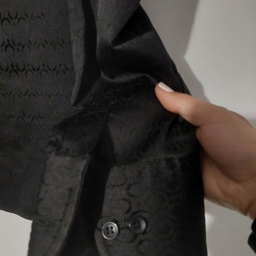 Versace velvet black shirt used, size 41-42, slim fit