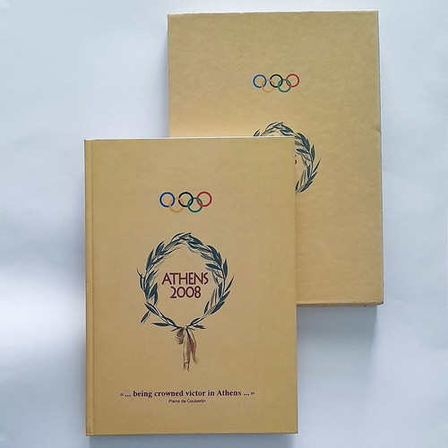 Athens 2008 hardcover album used with case