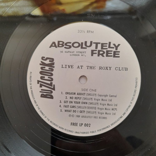 Buzzcocks Live at the Roxy Club vinyl record used, rock
