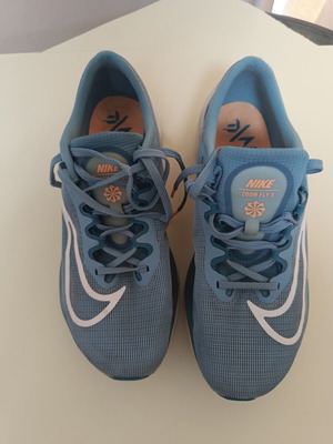 Nike running shoes used, size 44, white and blue