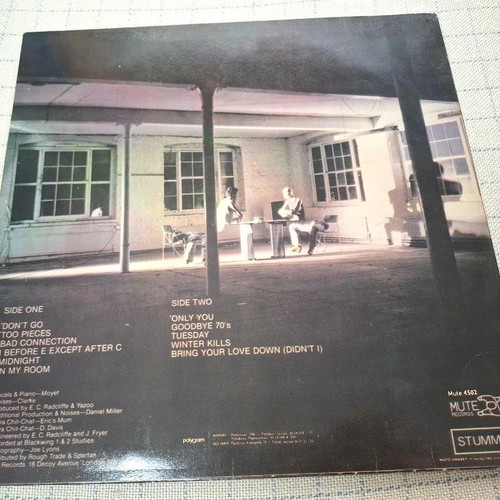 Yazoo Upstairs At Eric's LP like new, pop