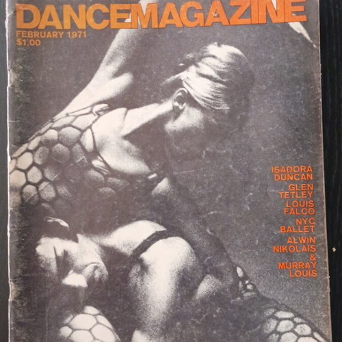 Dance Magazine February 1971 used, good condition