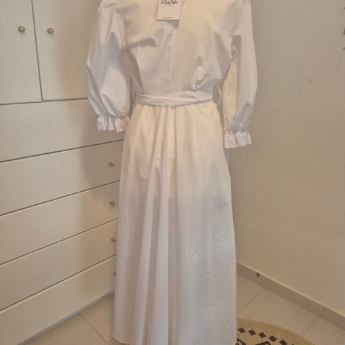 Chaton dress new, cotton, white, fits XS and S