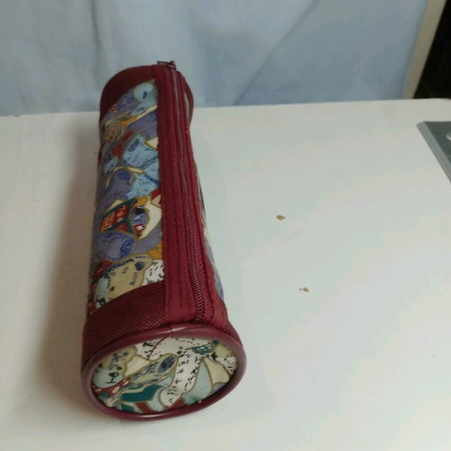 Liberty barrel pencil case with zipper, new, 90s decade